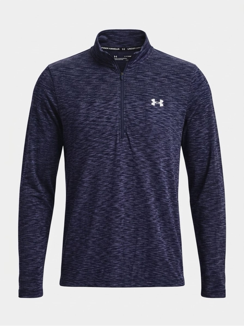 Under Armour 1/4 Zip Pullover Mens XXLSpace Dye Navy Blue Long Sleeve Shirt